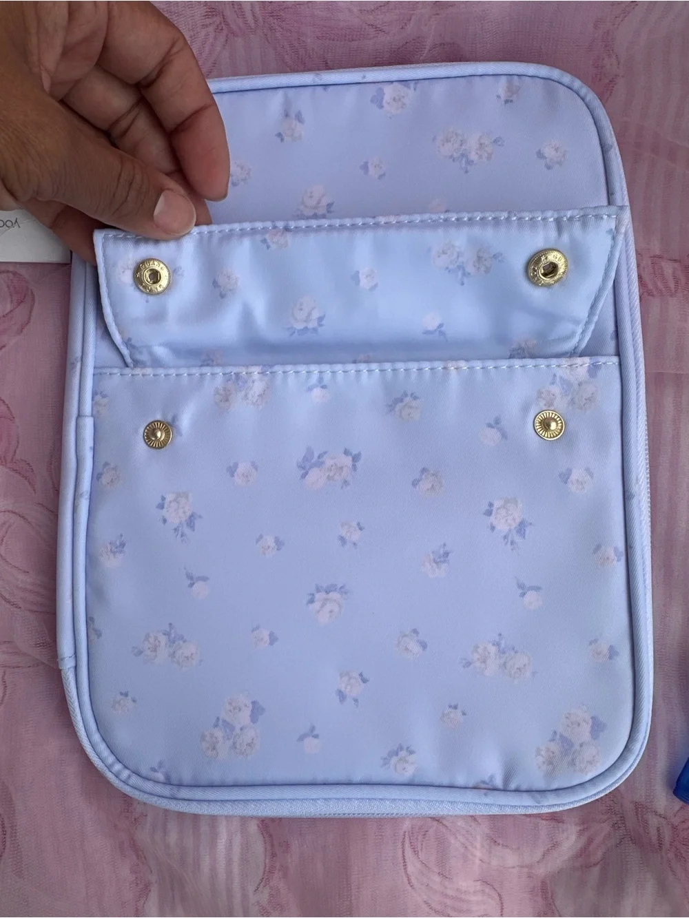 LoveShackFancy × Target - Yoobi Tech Organizer Whisper Blue
